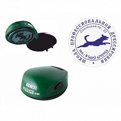Оснастка для печати овальная Colop Stamp Mouse R40 40 мм зеленая