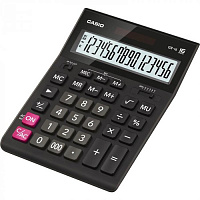 Калькулятор настольный полноразмерный Casio GR-16 16-разрядный черный