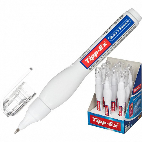 Корректирующий карандаш BIC Tipp-Ex Shaken Squeeze (быстросохнущая основа)